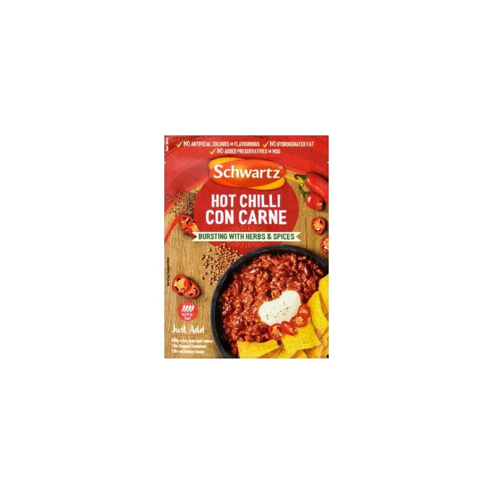 Schwartz Chilli Con Carne Hot Recipe Mix (41G) - Pack Of 6