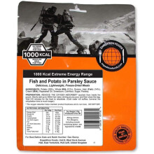 EXPEDITION FOODS expeditionfoods.com Double Serving Fish and Potato in Parsley Sauce (1000kcal) -Freeze Dried Meal