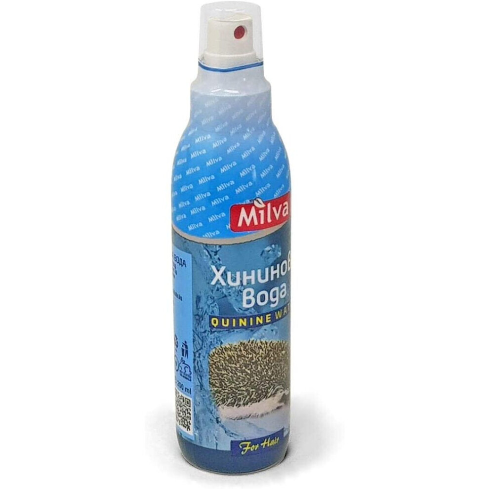 Milva New Quinine Water Hair Stimulant (No-Rinse) Spray - Helps Reduce Hair Loss And Promote Growth & Strength Â - 200Ml