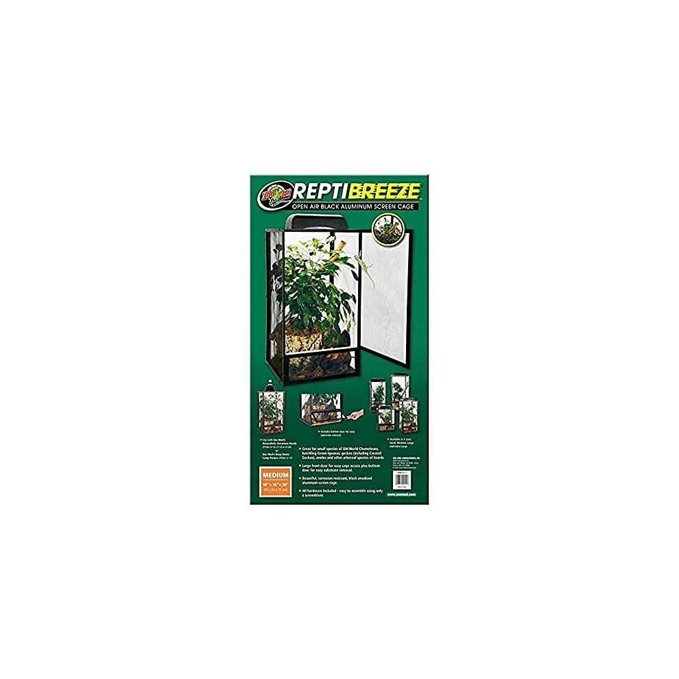 zoomed Reptibreeze Alum Screen Cage 40X40X76Cm
