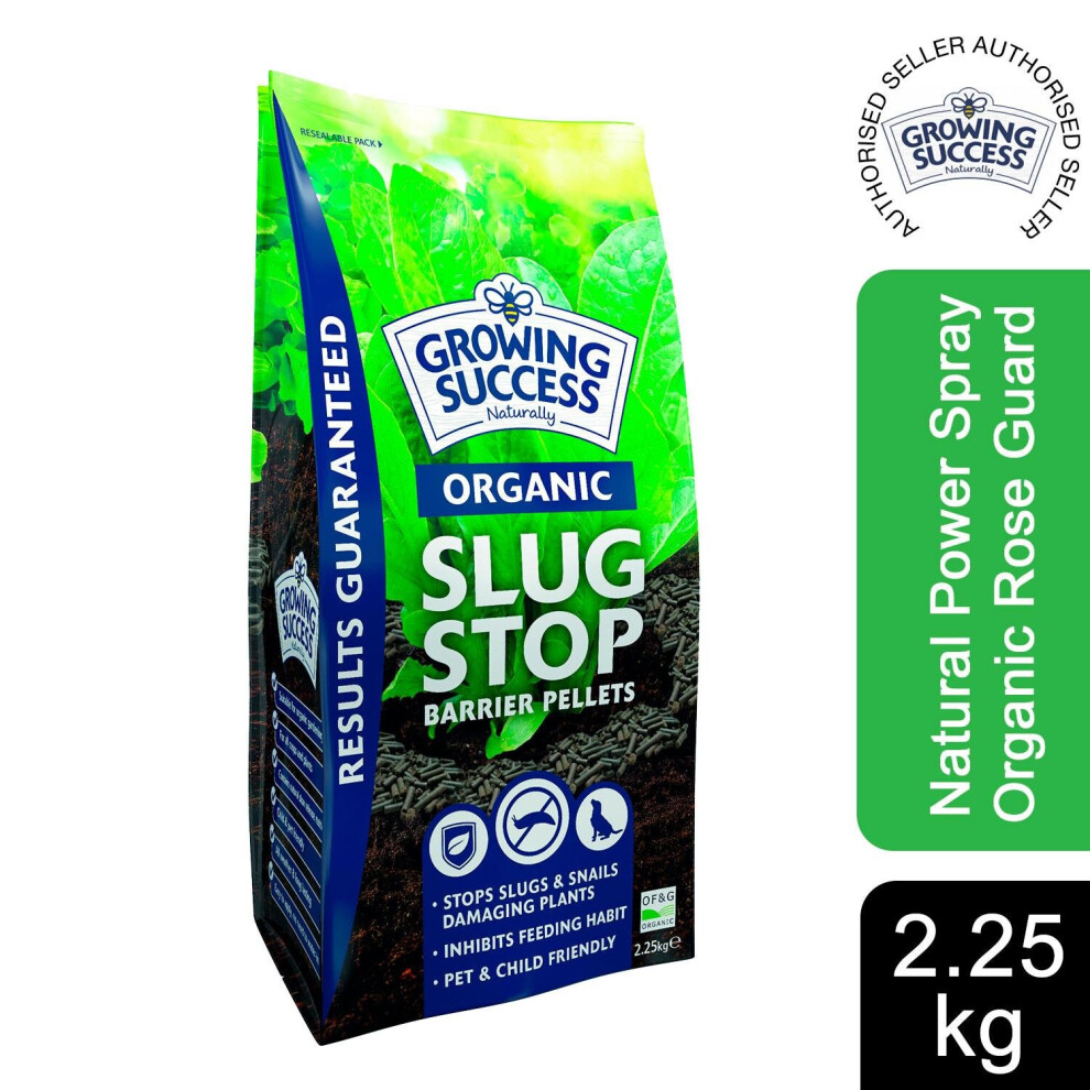 Growing Success Organic Slug Stop Pellet Barrier Pouch 2.25Kg