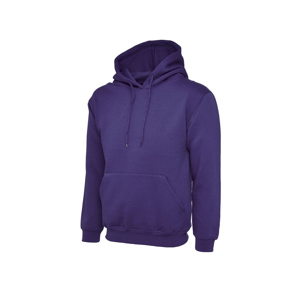 (Purple, 5XL) Unisex Pullover Hoodie Classic Hooded Sweatshirt