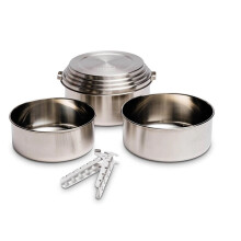 Solo Stove 3 Pot Set - Roestvrijstalen Kookset voor Kamperen | Inclusief Handgreep voor Rocket Stove