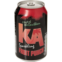KA Sparkling Fruit Punch Fizzy Drink, 330 ml, (Pack of 24)