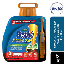 Resolva Xpress 24H Weedkiller Power Pump Safe For Bees Ready To Use 5L