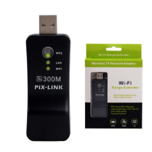 300M USB Wireless WiFi Repeater Booster Amplifier Range Extender UK