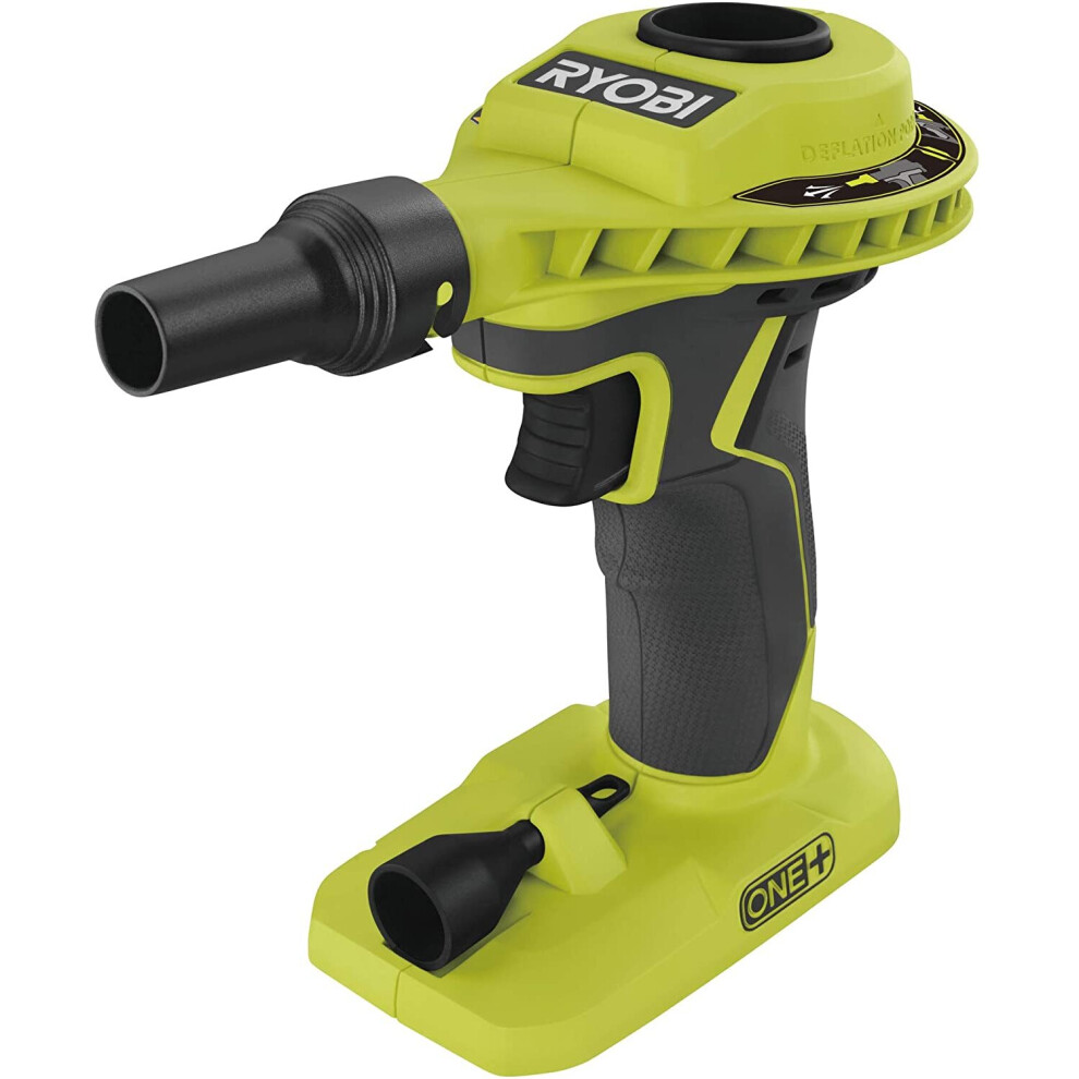 Ryobi R18VI-0 Inflator, 18 V, Hyper Green