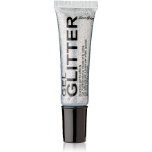 Gel Glitter Silver. Sparkling Glitter for your face & body with fine nib applicator