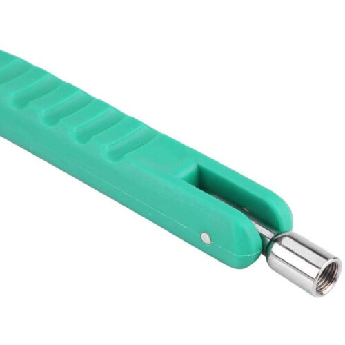 Tire Valve Puller Tool Tire Valve Stem Puller with Valve Core Tool Built in，No Scratch Tire Valve Core Puller Green 1