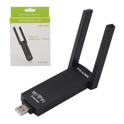 300Mbps USB WiFi Repeater Extender Signal Amplifier Dual-Antenna UK