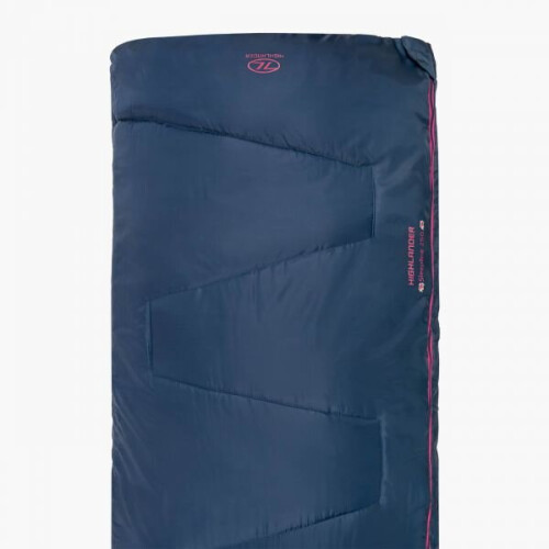 Highlander Sleepline Camping Sleeping Bag | Floral Blue | 2 Season | Single 1