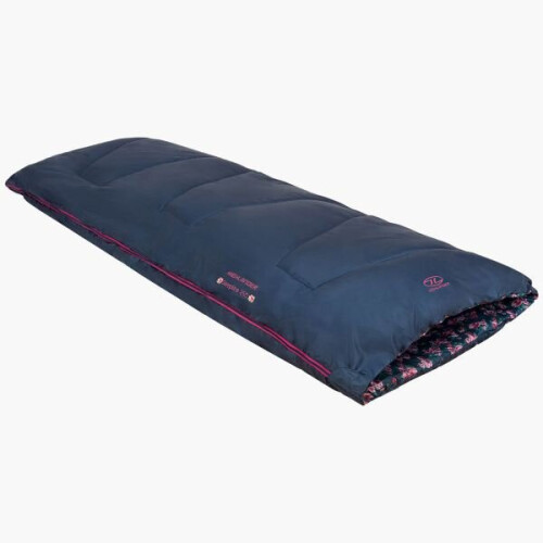 Highlander Sleepline Camping Sleeping Bag | Floral Blue | 2 Season | Single 2
