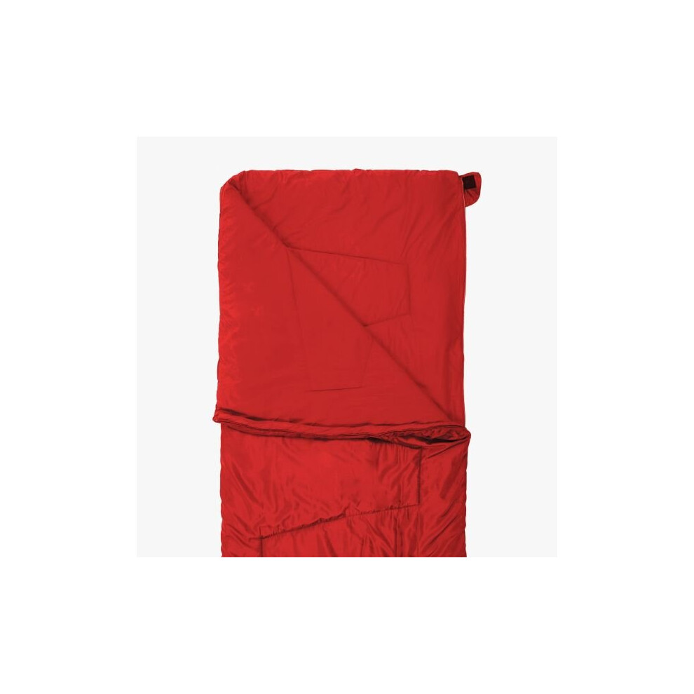 Highlander Sleepline Camping Sleeping Bag | Single | 2 Season Red