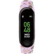 Tikkers TKS01-0004 Pink Unicorn Strap Fitness Tracker with Reflex Active App, Tracks Steps, Distance, Sleep, Calorie Burn, Touch Screen