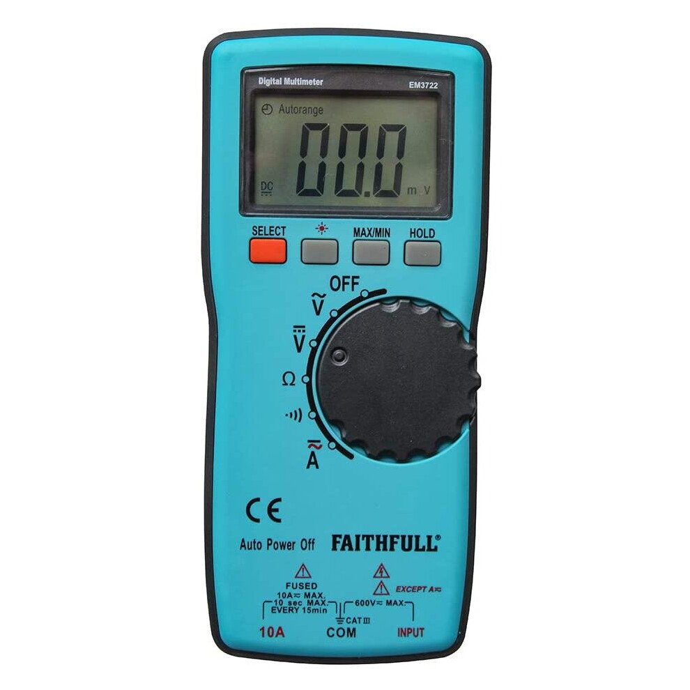 Faithfull Tools FAIDETAUTO Auto Range Multimeter