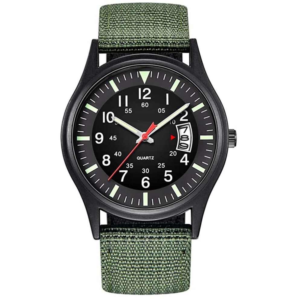Macabolo Men's Army Tactical Field Sport Analogue Watches Work Watch Waterproof Outdoor Casual Quartz Wrist Watch for Men