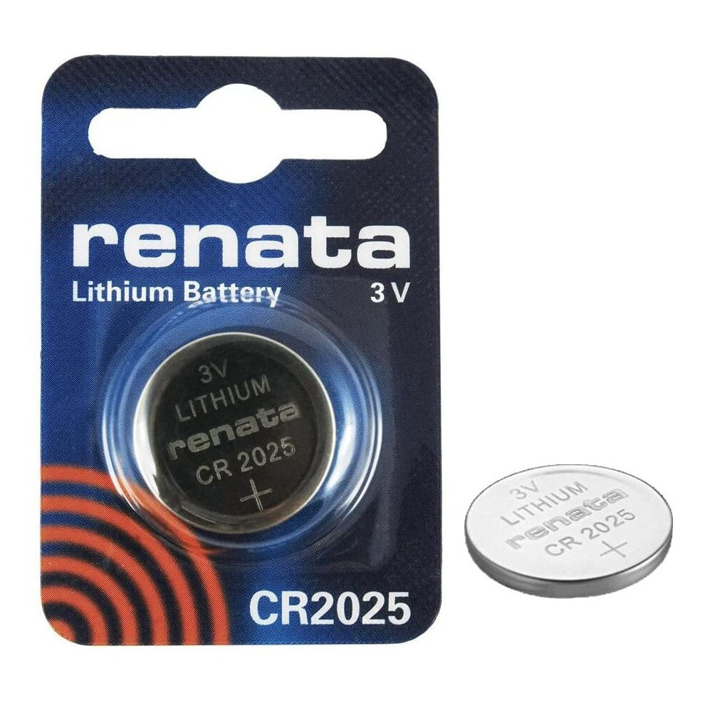 Renata 2 X Genuine Cr2025 3V 165Mah Lithium Batteries Cell Coin Button Watch Battery