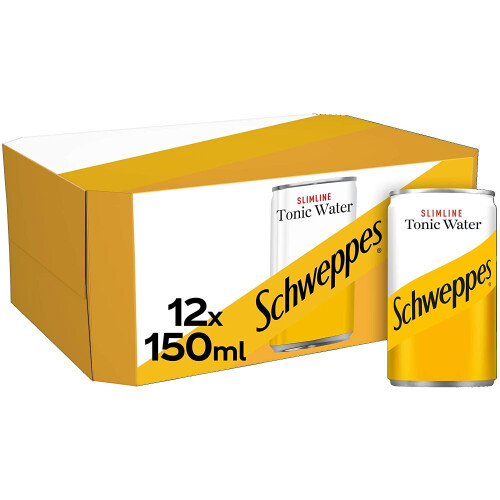 Schweppes Slimline Tonic, 12 x 150ml