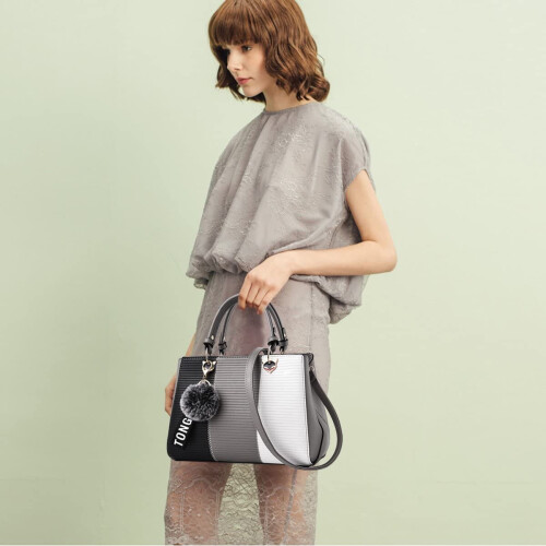 NICOLE & DORIS Fashion Women Handbags Tote Bag for Ladies Shoulder Bag Crossbody Bag Messenger Bag PU Leather Classic Design 1