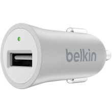 Belkin Premium MIXIT Fast 2.4 A USB Car Charger forApple iPhone XS Max/XS/XR/X/8 Plus/8/7 Plus/7 and Apple iPad Air, iPad 2, iPad Mini with Connected