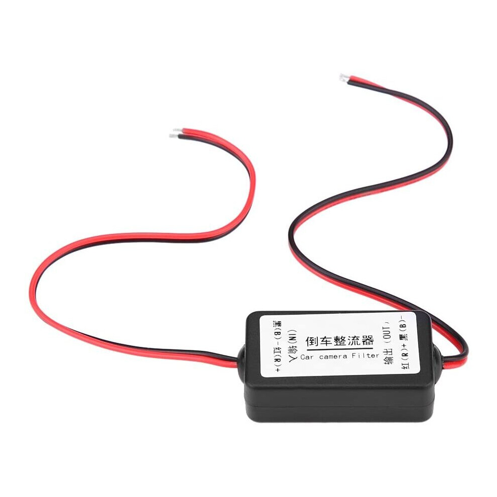 Car Filter Rectifier, 12V Dc Power Adapter Filter Rectifier Car Reverse Backup Parking Camera Power Rectifier 794419222572