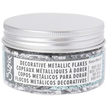 Flocos decorativos - Sizzix - Effectz - Prata - 100ml - Brilhante