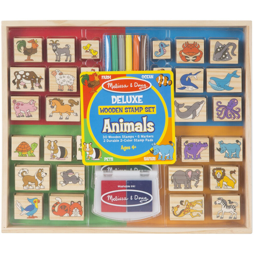 Deluxe Wooden Stamp Set -Animals -MD2394