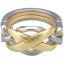 BePuzzled | Ring Hanayama Metaal Breinbreker Puzzle Mensa Niveau 4, voor 12 jaar en ouder