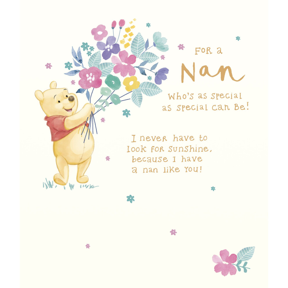 For A Nan Disney Winnie The Pooh Mother's Day Card Mothers Day Greeting Cards