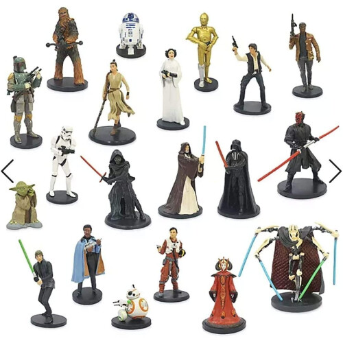 Disney Figure Set Newest Star Wars Mega 20 Pc -includes Chewbacca, R2-D2,