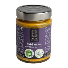 Bay's Kitchen Low FODMAP Mild Korma Stir-in Sauce, Indian Curry Ready To Cook Sauce, Gluten-Free, IBS-Friendly and suitable for Vegans (260g)