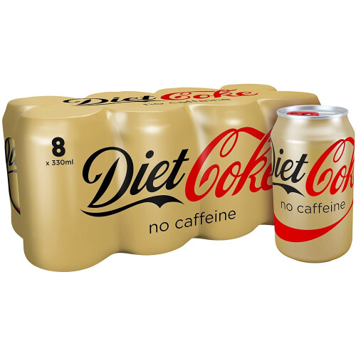 Caffeine Free Diet Coke, 8 x 330ml