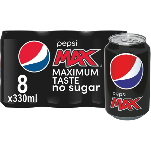 Pepsi Pepsi Max, 8 x 330ml