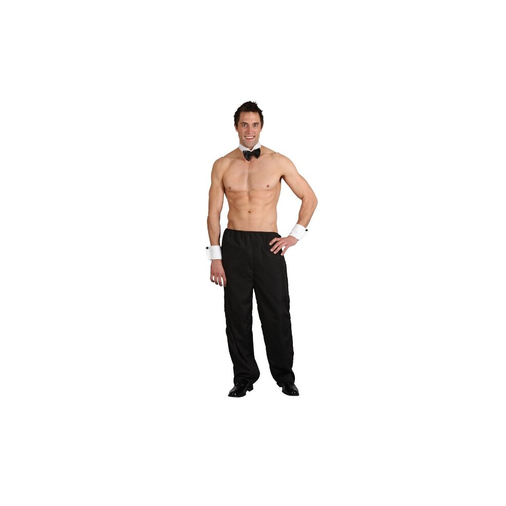 Wicked Costumes Men's Black (Large) Stripper Costume