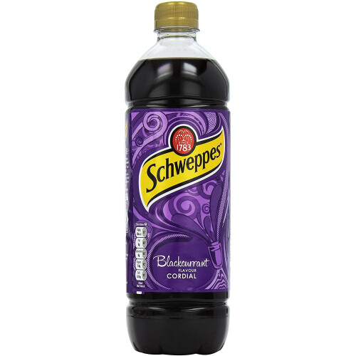 Schweppes Blackcurrant Cordial, 1L 2