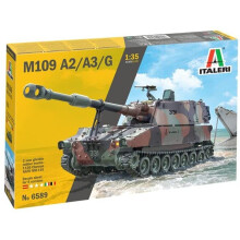 Italeri -6589 M109 A2/A3/G Escala 1:35 Modelo Modelo Modelo de Pl   stico para montar Modelagem Verde IT6589