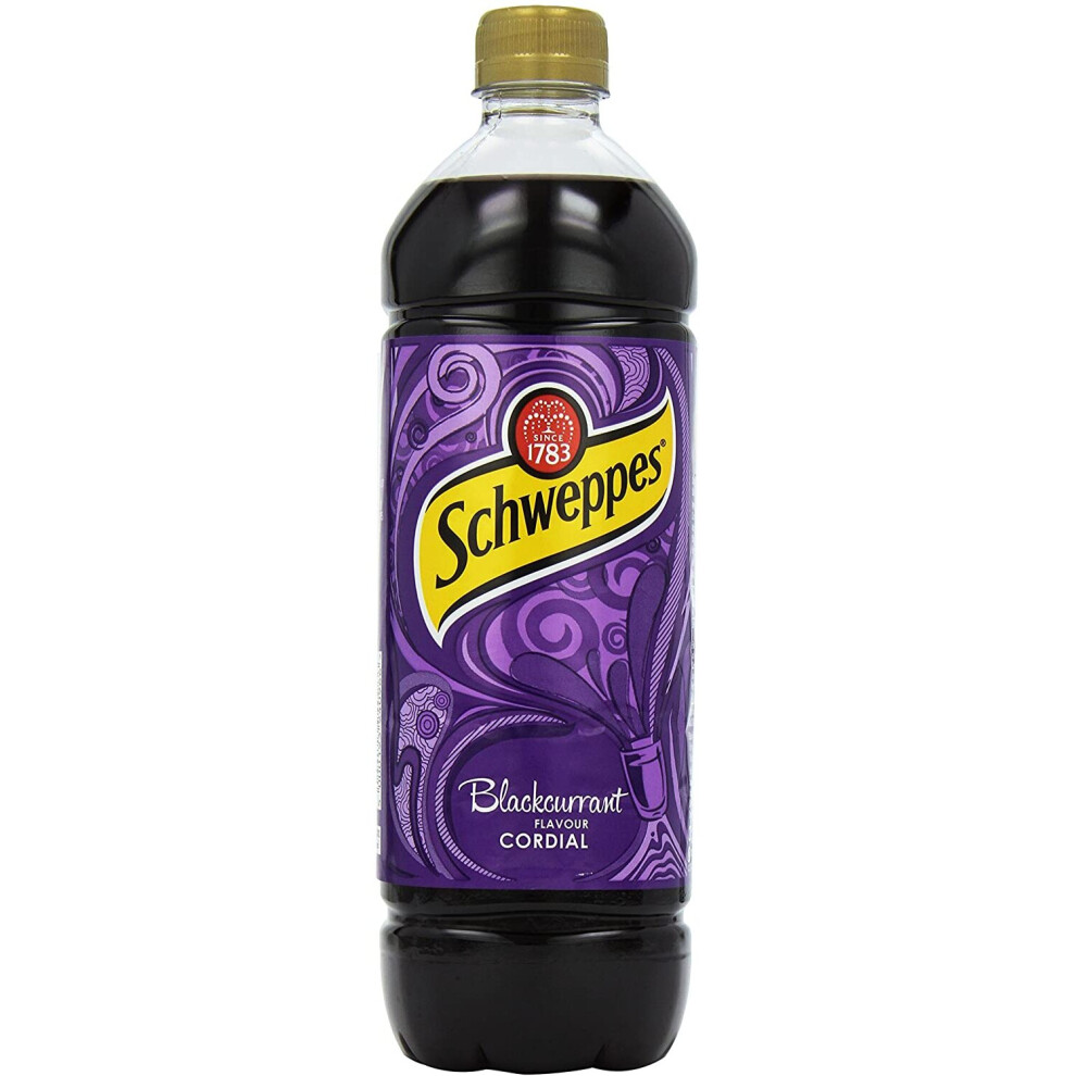 Schweppes Blackcurrant Cordial, 1L