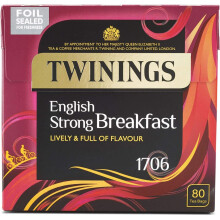 Twinings English Strong Breakfast 80 Tea Bags, 250g
