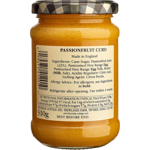 Thursday Cottage Passionfruit Curd 310g (Pack of 1) 1