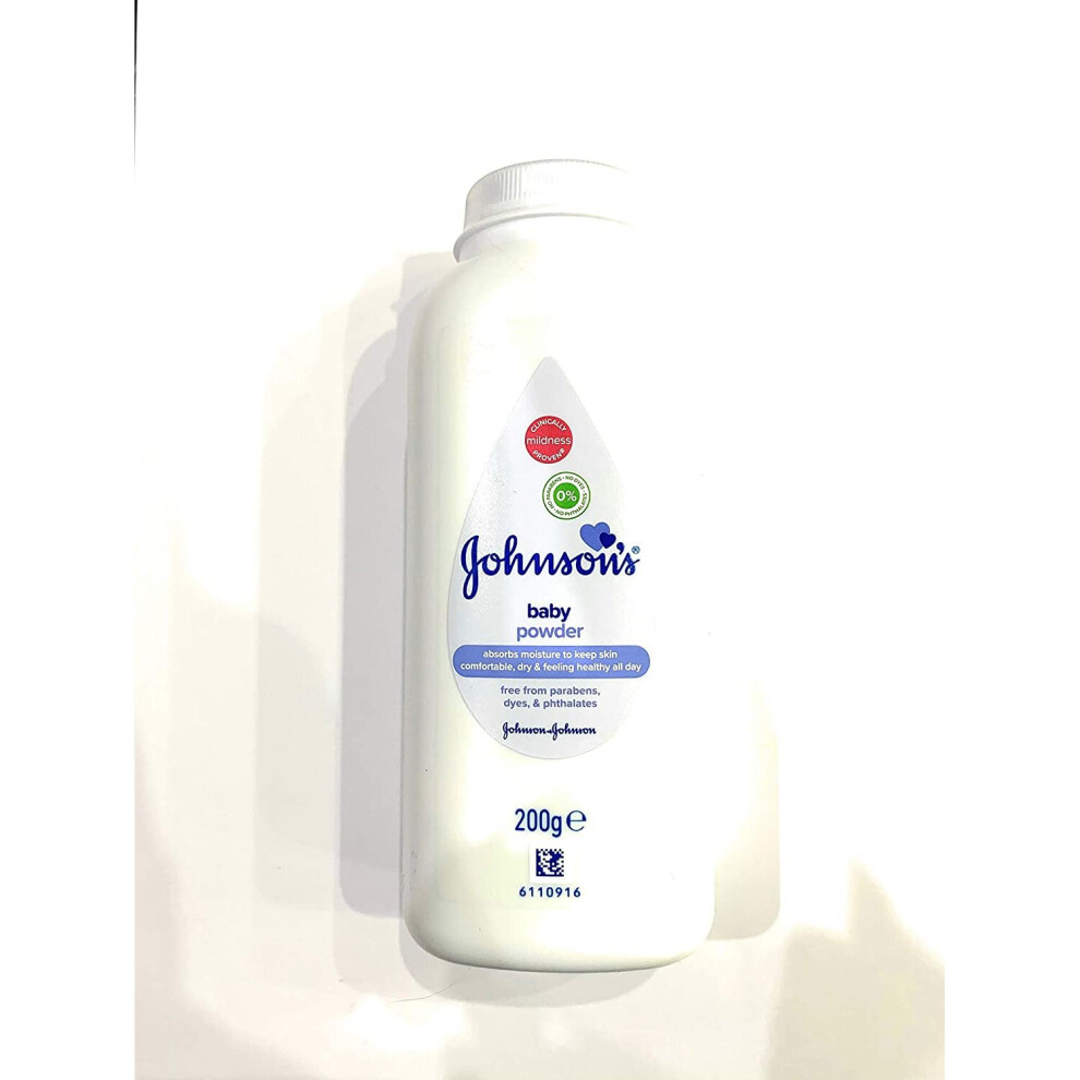 Johnson's Baby Powder 6 x 200g Packs Bulk Save by Johnson's