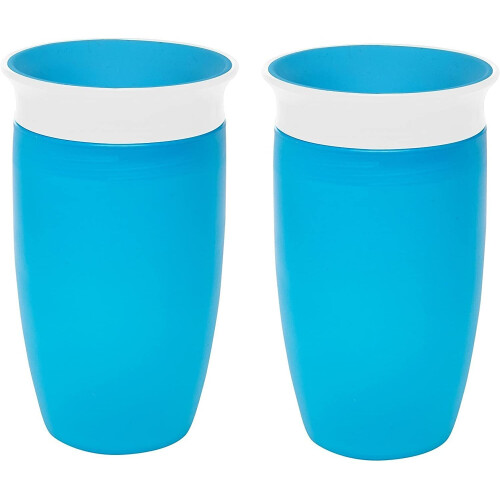 Munchkin Munchkin Miracle 360 Sippy Cup, Blue, 10 Ounce, 2 Count by Munchkin