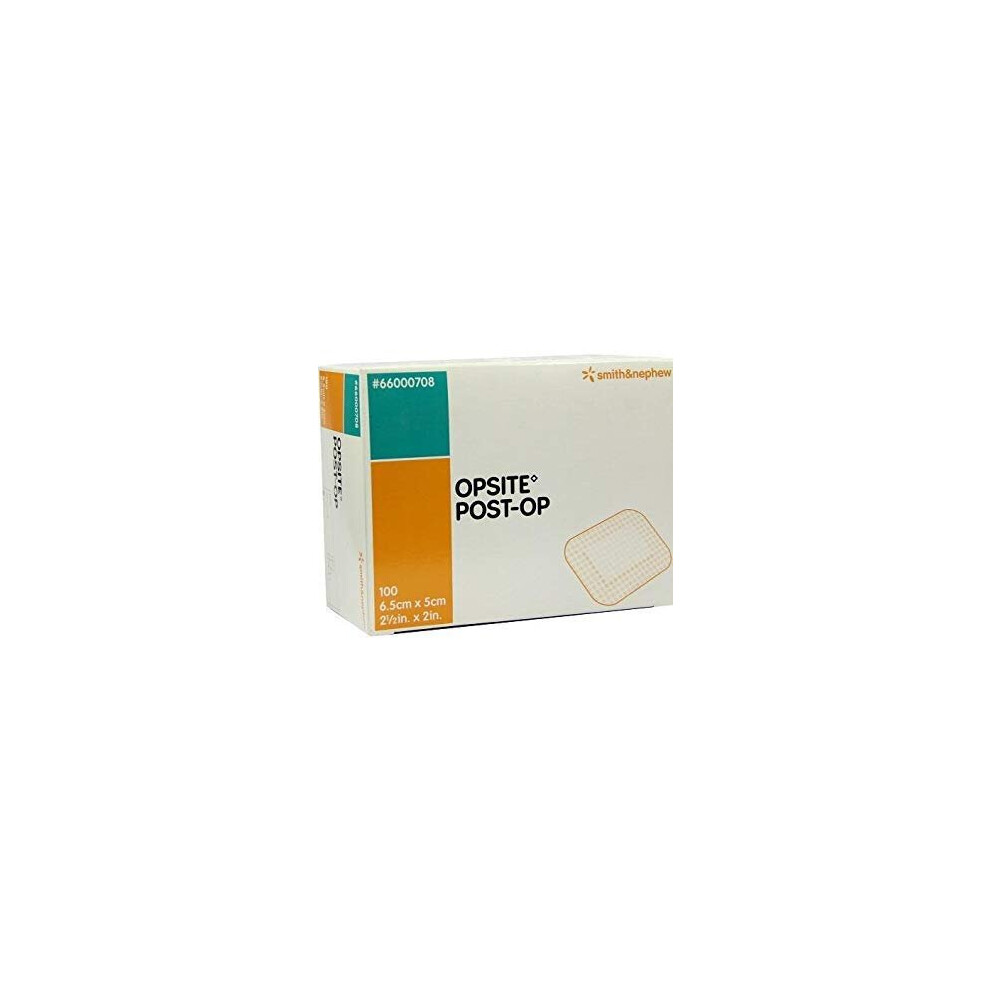 Smith & Nephew Sj66000708 Opsite Post-Op Dressing With Pad, 6.5Cm X 5Cm, Pack Of 100