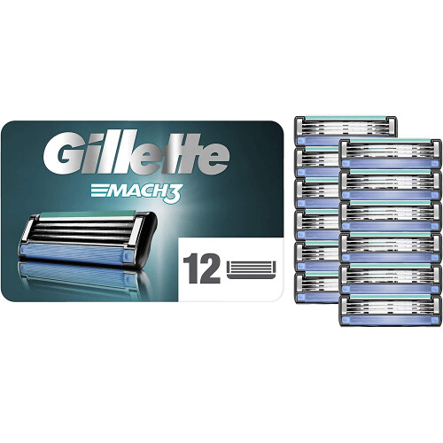 Gillette Gillette Match3 - Base Blades für Männer - 12er-Pack