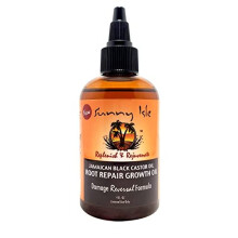 Sunny Isle, Huile de Ricin Noire de Jamaïque, Huile Réparatrice Racines et Croissance, 4 fl oz (118 ml)