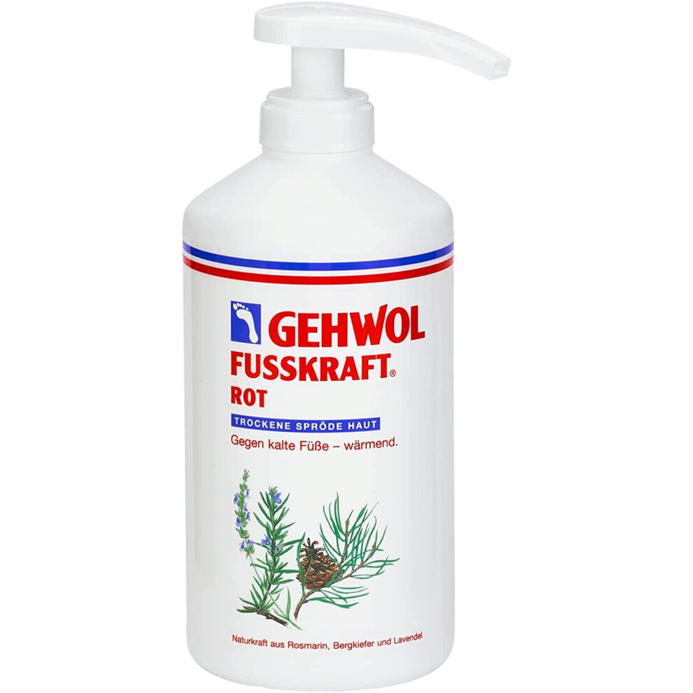 Gehwol Fusskraft Red rich crema piedi emolliente per la pelle secca Rough kit/salone di grandi dimensioni L, 500 ml/maggiore su Amazon/riscaldamento