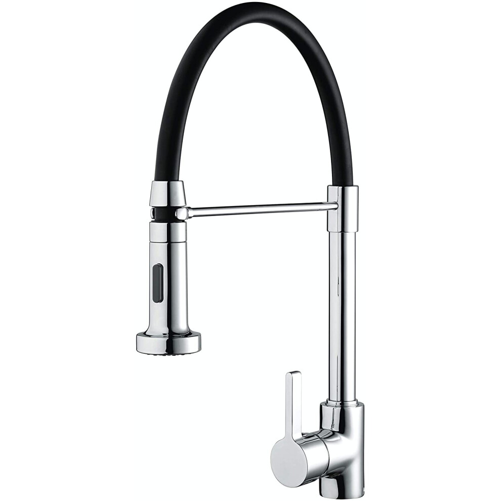 Bristan LQR PROSNK C Liquorice Professional Kitchen Sink Mixer Tap with Pull Out Hose and Spray Function, Chrome