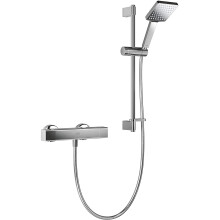 Mira Showers 1.1901.001 Honesty Single Outlet Square Bar Valve Mixer Shower, Chrome