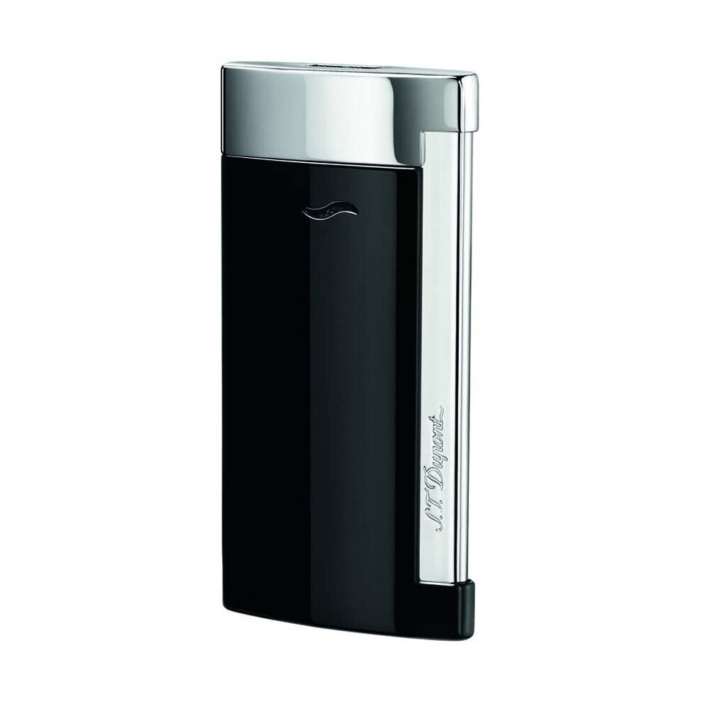 S.t. Dupont Slim 7 Lighter - Black/Chrome