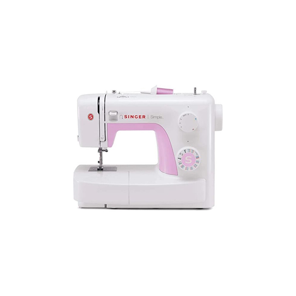 Singer Simple 3223 Sewing Machine, Pink/White