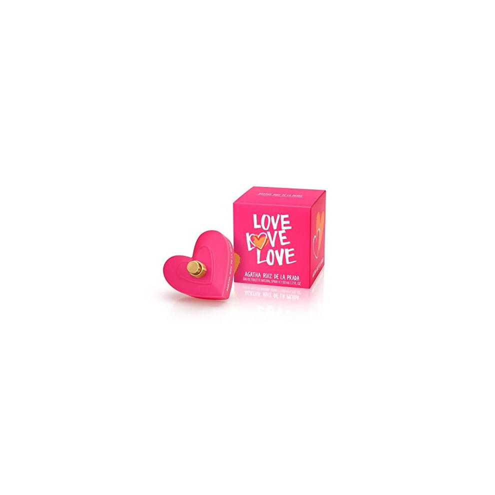Agatha Ruiz de la Prada Perfumes - Love Love Love, Eau de Toilette Spray for Women, Fruity Citrus with Floral Notes of Rose and Jasmine - 50 ml - Image 2